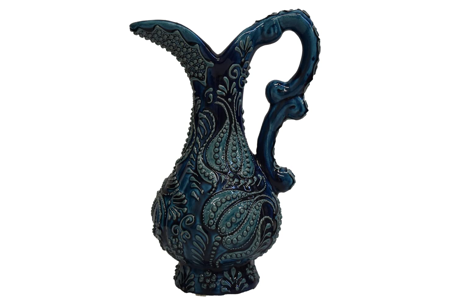 Ceramic Pitcher, EliPOT 10 inch Ceramic Pitcher, Turkish 10