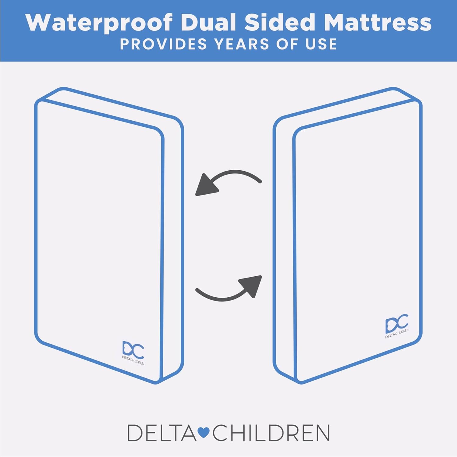 Delta Children Twinkle Stars Breathable Baby Bed Crib Mattress and Toddler Mattress, White + Delta Children Fitted Crib Sheets for Girls and Boys (Pack of 2), Pink Floral (Bundle)