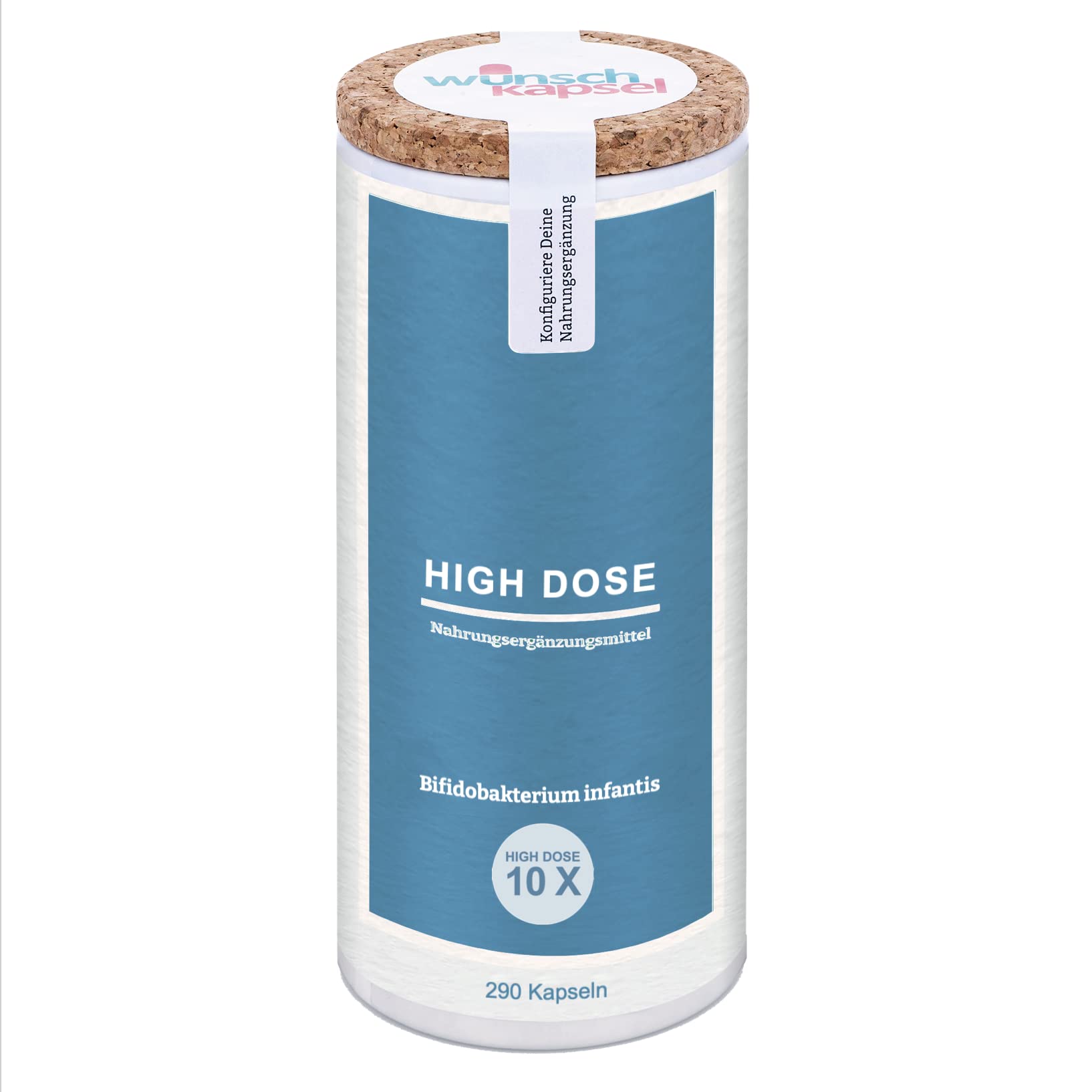 Bifidobacterium infantis HD (hochdosiert), 290 Kapseln, mit 1.000% mehr Gehalt als bei Standard-Produkten. 10 Millarden KbE pro Tag
