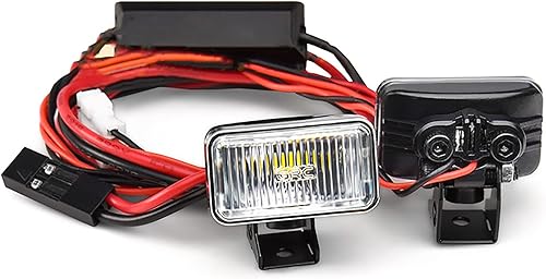 Miniatura 2 de LICHIFIT 20MM Proyector rectangular Retro Simulación Electrochapado Reflector reflector reflector faro para 18 110 RC coche