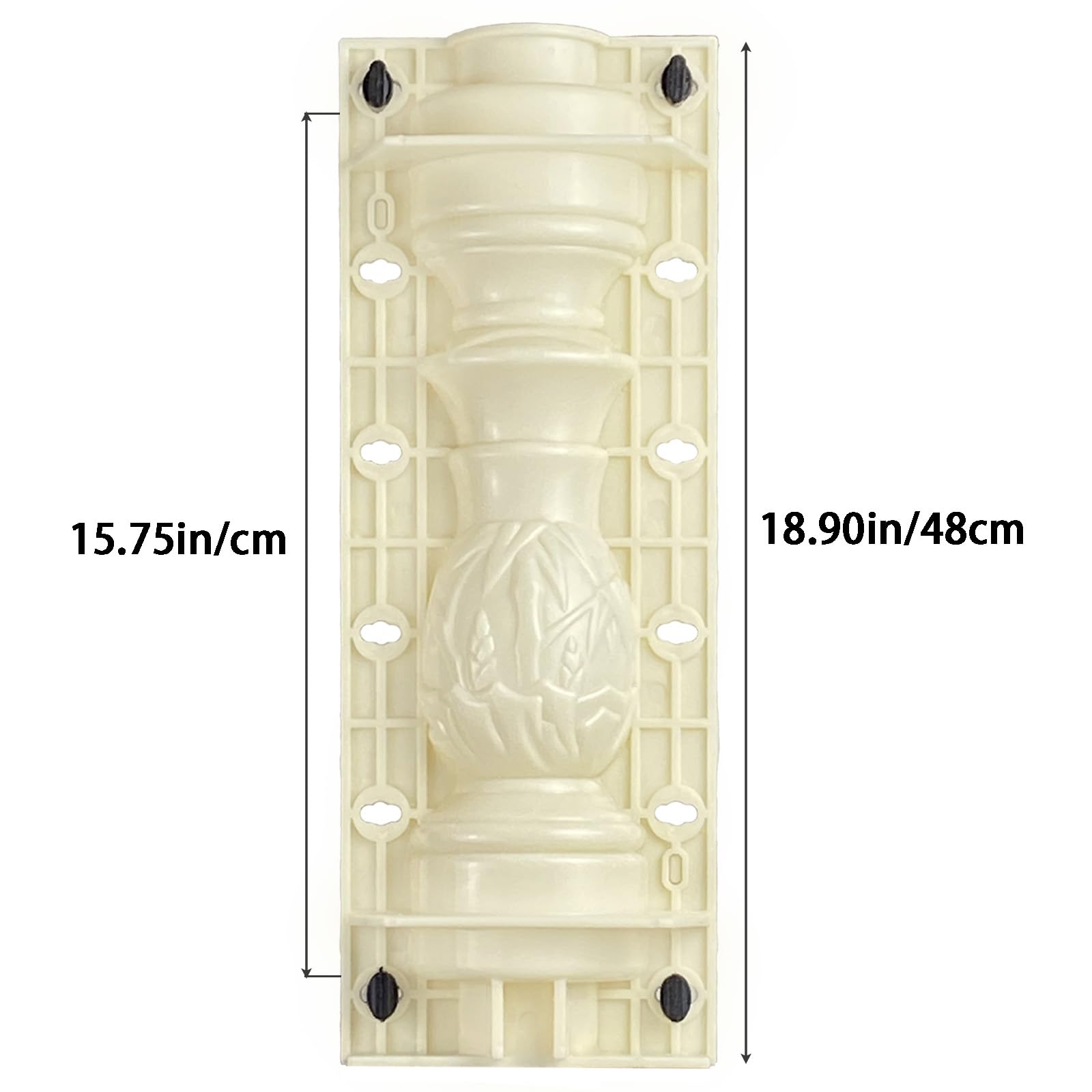 Molde de hormigón para balcón, barandilla de columna romana, hormigón, yeso, cemento, balaustradas, para decoración del hogar y el jardín (estilo 3)