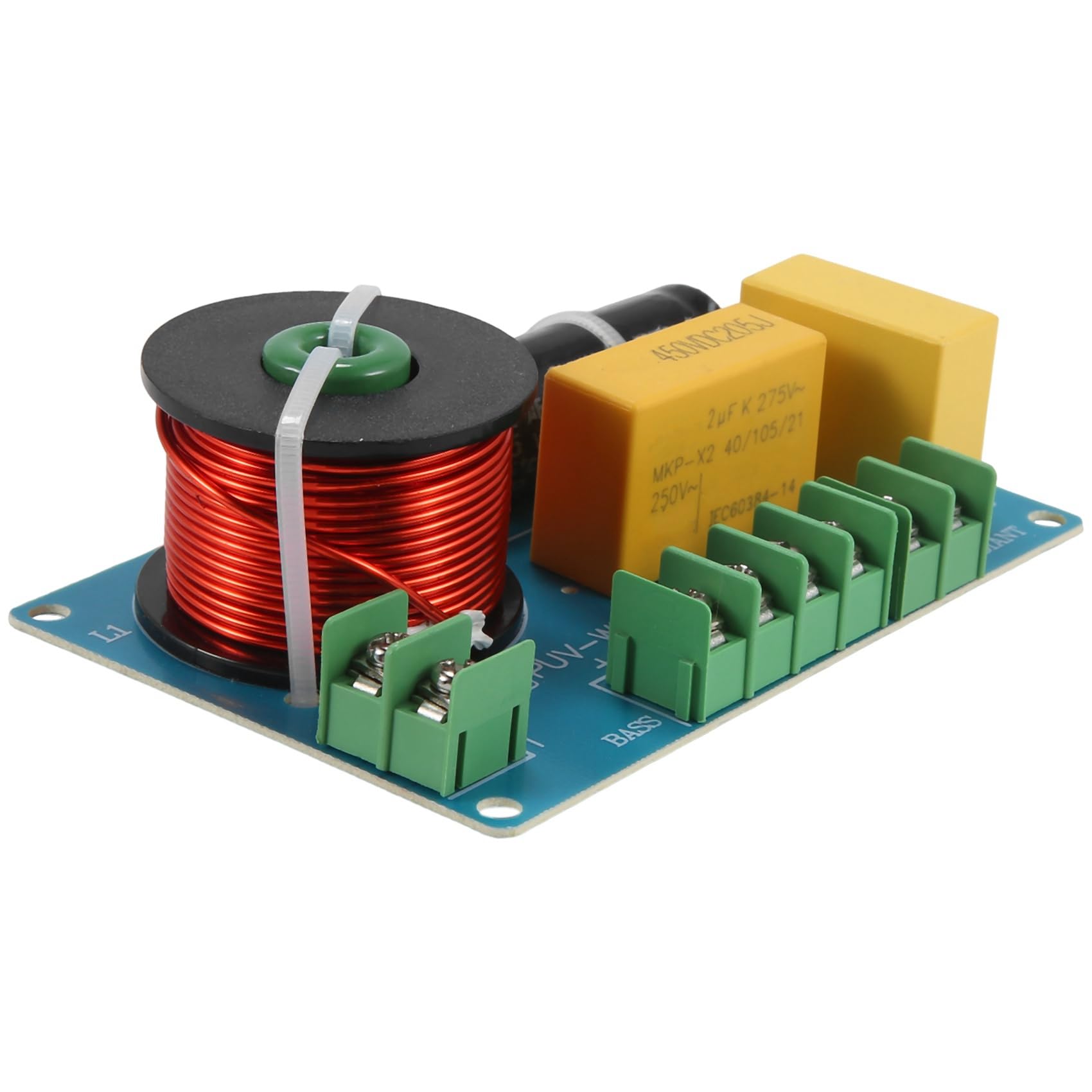 Diviseur de Fréquence de Haut-Parleur à 3 Voies de 200 W, Circuit Imprimé de Filtre de Séparateur Audio pour Le Croisement de Haut-Parleur de Bricolage de Cinéma Maison
