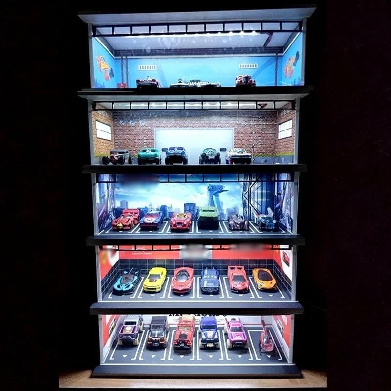 GENERIC 1/64 モデルカーシーンディスプレイケース、ディスプレイ