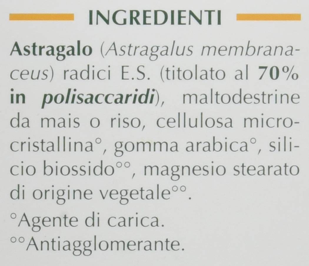 Dr Giorgini Integratore Alimentare, Monocomponenti Erbe Astragalo Estratto Titolato al 70% in Polisaccaridi Pastiglie - 30 g