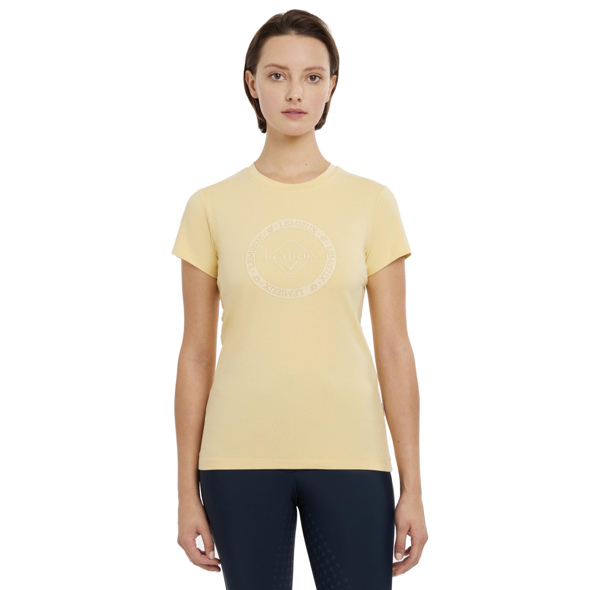 LeMieux Classique Womens T Shirt (UK, Numeric, 12, Regular, Regular, Mimosa)