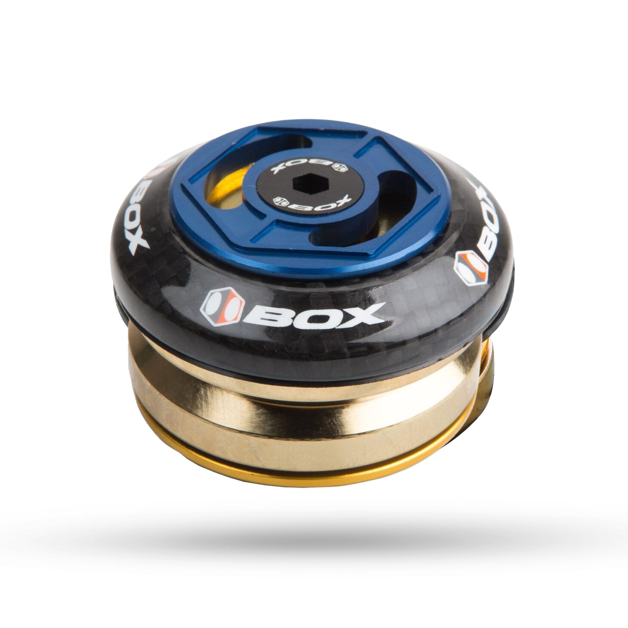 Casque intégré Box Glide Carbon bleu pour direction fluide - 6