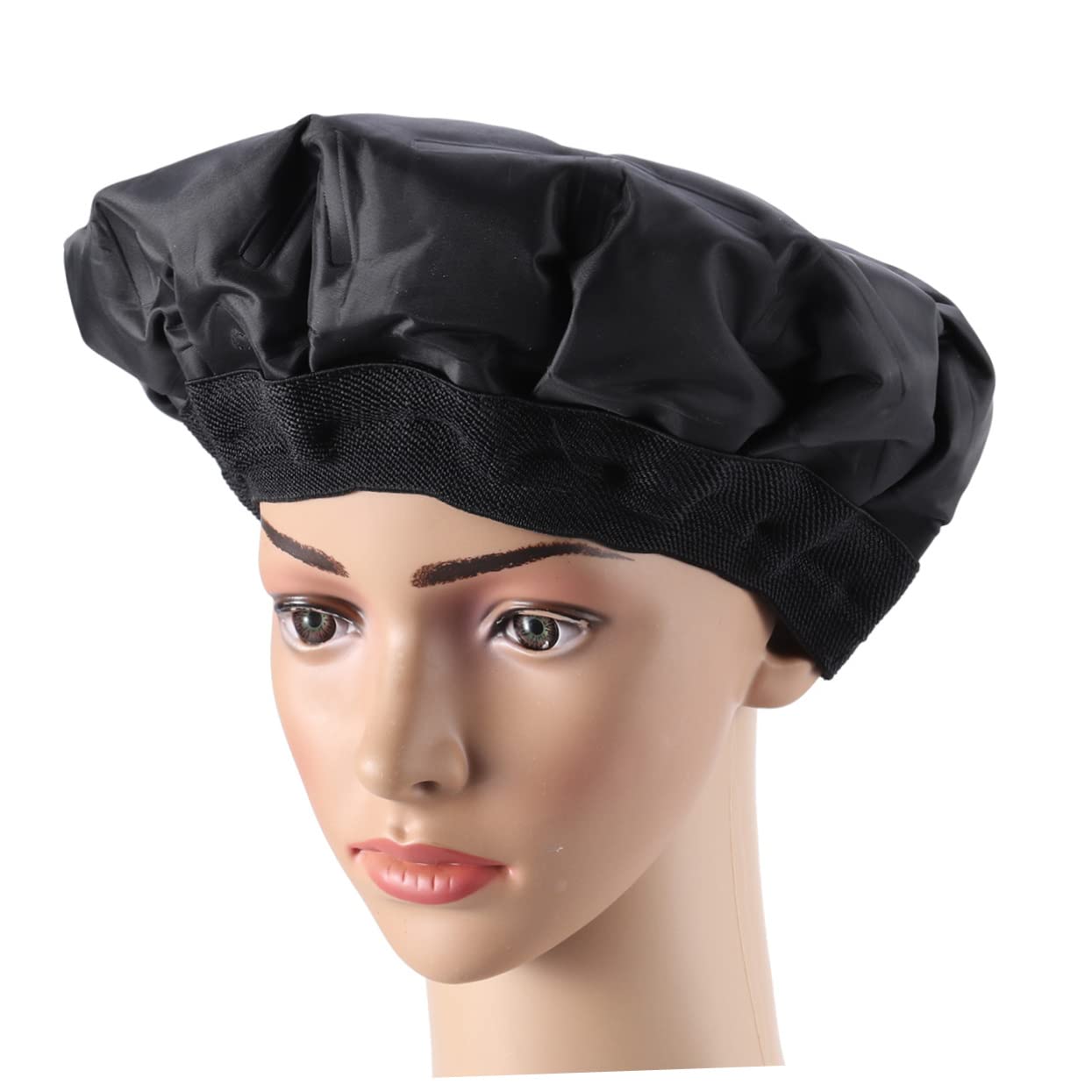 Wärmekappe für Haare aus Kunststoff, Schwarz, für Haarpflege