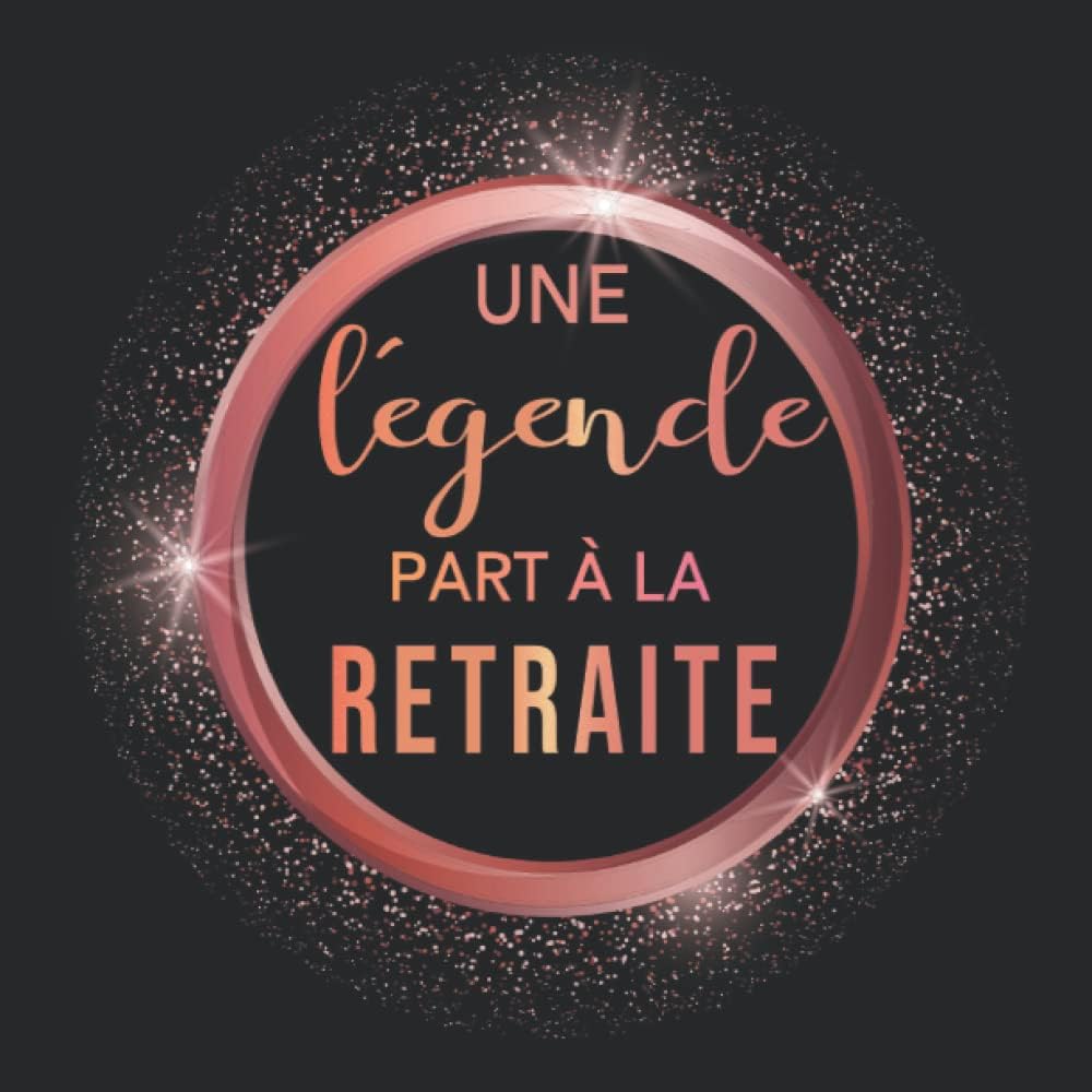 Livre d'or rose gold pot de départ collègue de travail: RETRAITE Format carré 21cm 100 pages à personnaliser
