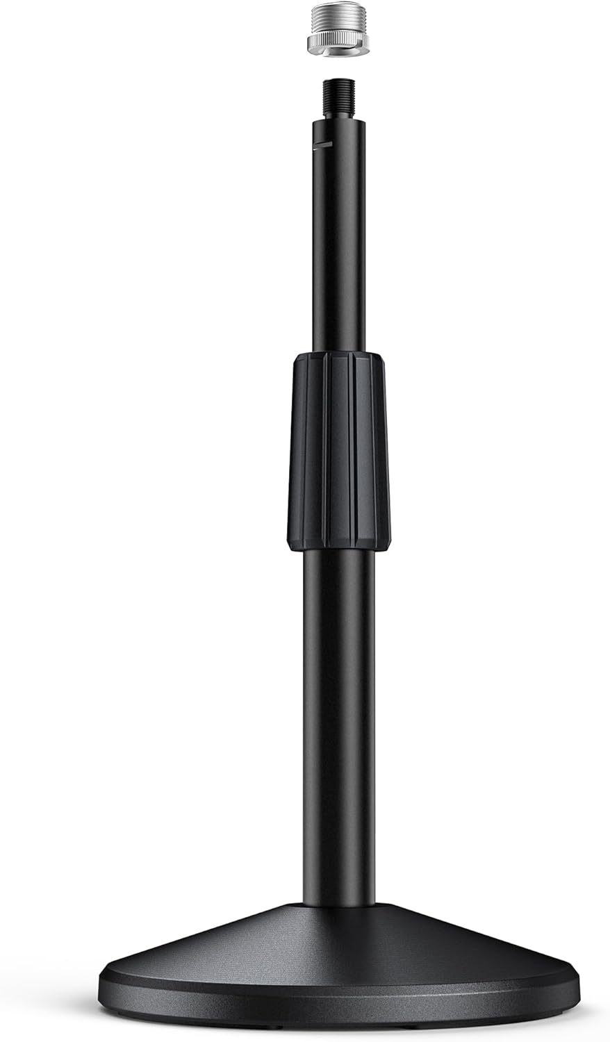 FIFINE Desktop Microphone Stand, Adjustable Heavy Duty Weighted Base Tabletop Mic Stand with Twist Clutch & 3/8'' to 5/8'' Screw, for Streaming, Gaming,Recording-BS2