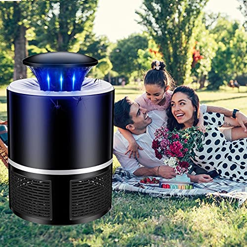 Muggendoderlamp NIEUWE Verkoop Upgraded Electronics Mosquito Killer Trap Moth Fly Wasp LED Nachtlamp Bug Insect Light Black Killing Pest Muggenverdelger Lamp (Color : Black USB) - Image 3