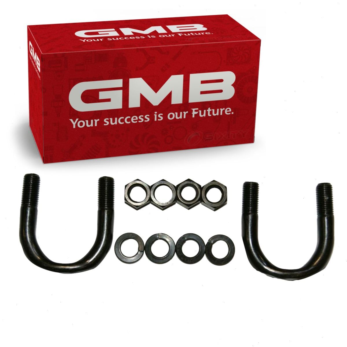 GMB Front Shaft Front Universal Joint U-Bolt Kit compatible with Ford F-250 Super Duty 2005-2015