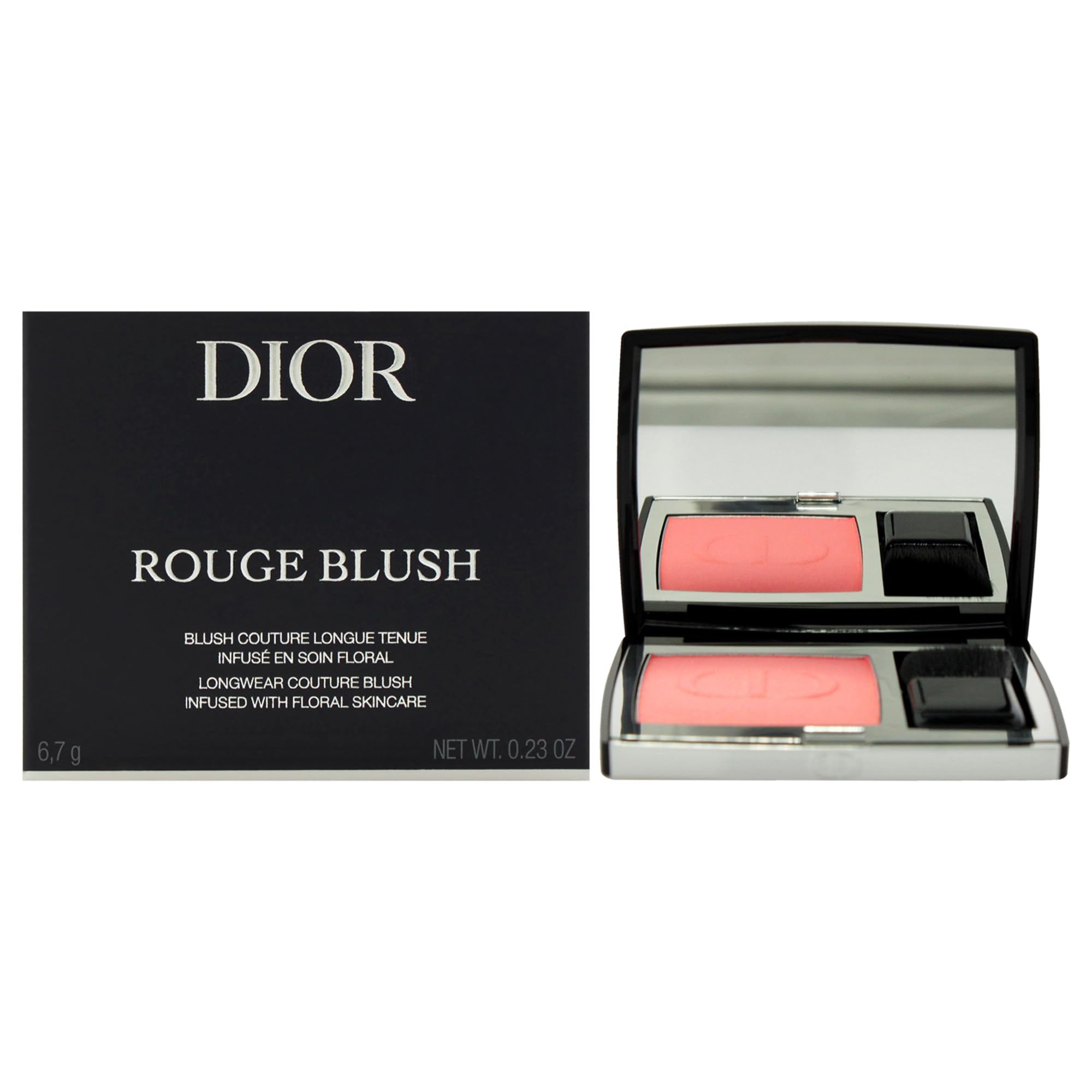 Dior Rouge Blush Compact Blusher With Mirror And Brush Shade 028 Actrice (Satin) 6.7 G