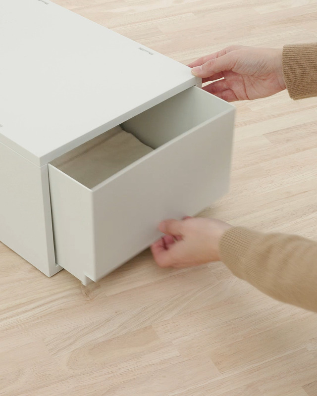 無印良品 ポリプロピレンケース 引出式 （ホワイトグレー） 5個 × 3セット 無印良品 ポリプロピレンケース 引出式 （ホワイトグレー） 5個