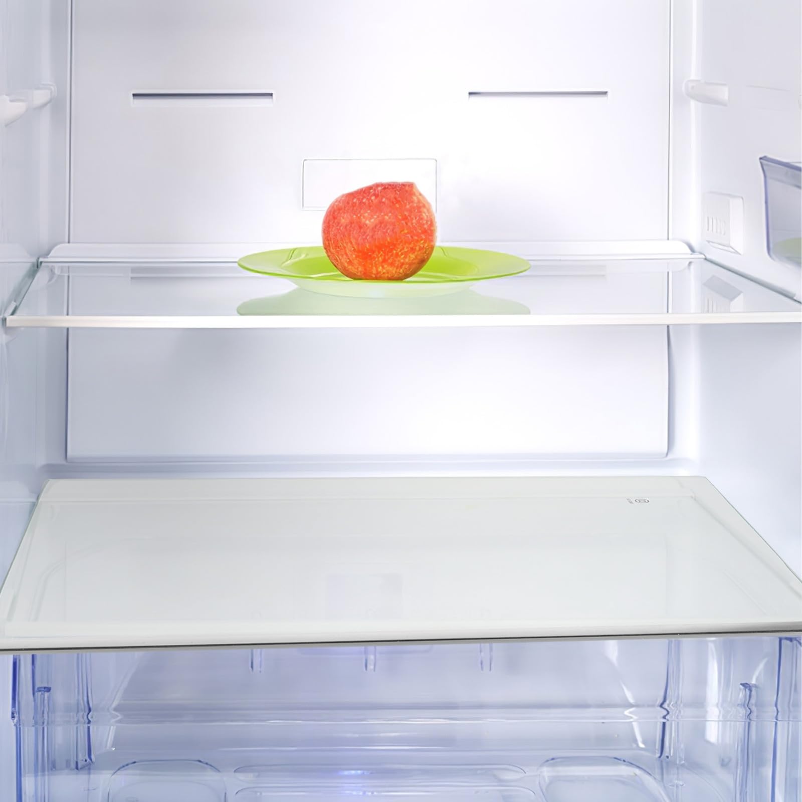 Regal aus Gehärtetem Glas für Kühlschrank und Gefrierfach mit Stabiler Tragkraft und Klarem Design für Küche und Zuhause als Praktisches Kühlschrankzubehör
