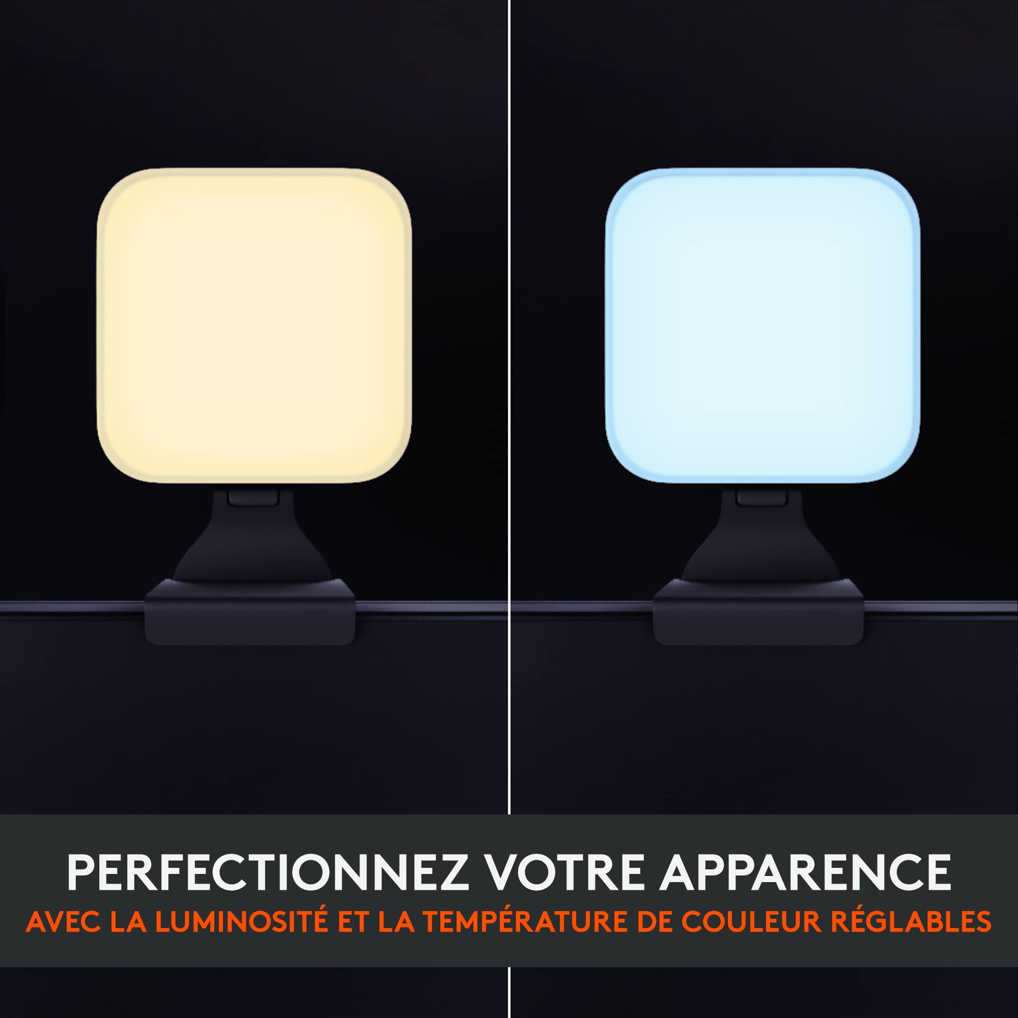Logitech Litra Glow Premium Lumière LED Streaming avec TrueSoft