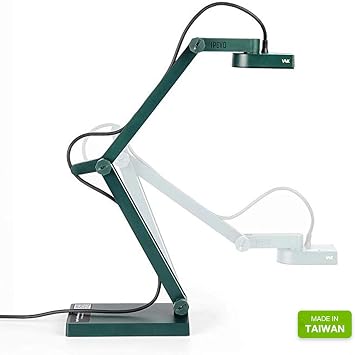 IPEVO V4K Ultra High Definition 8MP USB Document Camera Mac OS, Windows, Chromebook Compatible for Live Demo, Web Conferencing, Distance Learning, Remote Teaching, Green