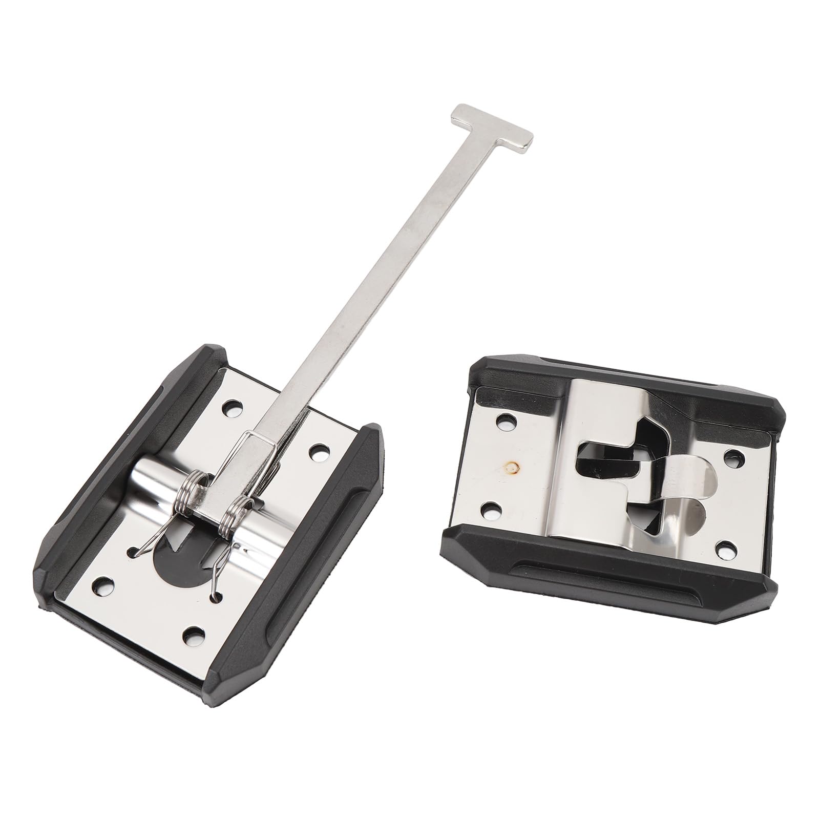 TKSE RV Exterior Door Hold Hook,RV Trailer Door Holder Stainless Steel T Style Entry Door Catch Exterior Door Hold Hook and Keeper for Campervan Trailer (6inch)