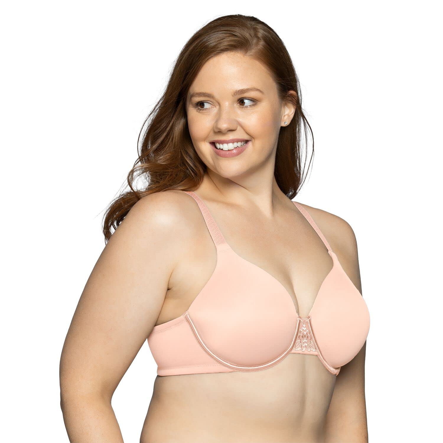 Women's Beauty Back Full Figure Underwire Bra 76380, Peach Sorbet, 38C