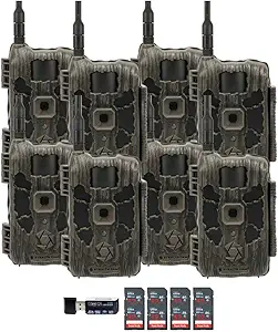 Stealth Cam 40MP Deceptor Max Cellular Trail Camera with 0.4-Second Trigger Speed (2-Pack) x 4 Bundle with 32GB Memory Card (8-Pack) and 4-in-1 Card Reader (13 Items) asin的图片