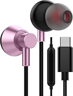 USB C Headphones for Google Pixel 6a 7 Pro 7,USB C Earphones with Microphone In-Ear Headphones Wired Earbuds USB Type C Earphones for Samsung Galaxy S23 Ultra S22 S21 S20 FE A53 A33 Oneplus 11 10 Pro