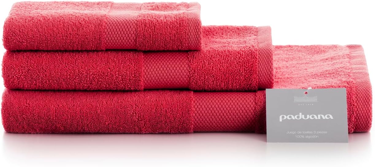 Juego Toalla Algodon 500 GR 3 Pieces (Sabana) 152 Granate Paduana