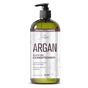 Hair Chemist Volume & Strength Sulfate-Free Argan Conditioner 33.8 oz. - Sulfate Free Natural Argan Oil Conditioner for Hair