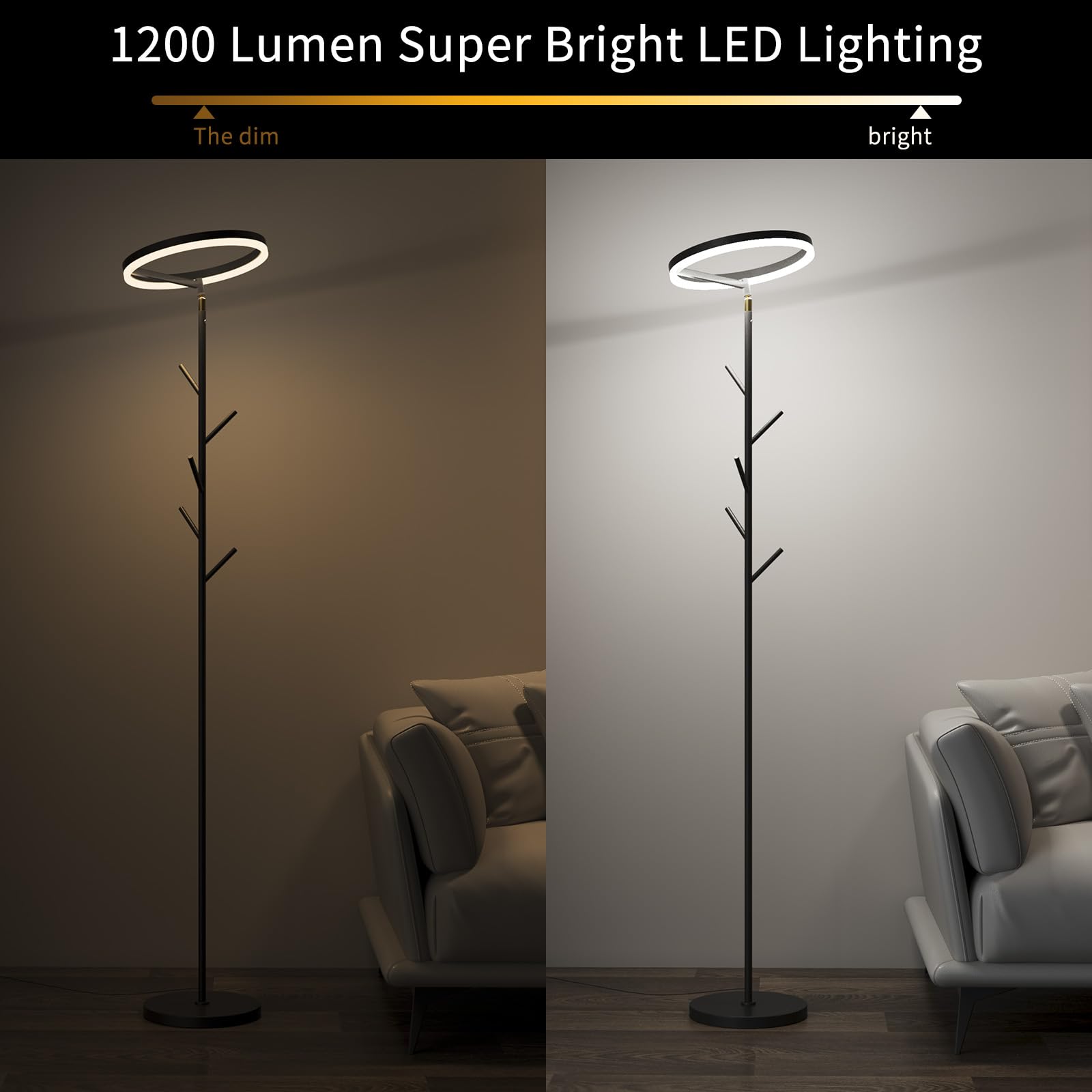 Rdzoko Innovative Floor Lamp, Floor Lamps for Living Room with