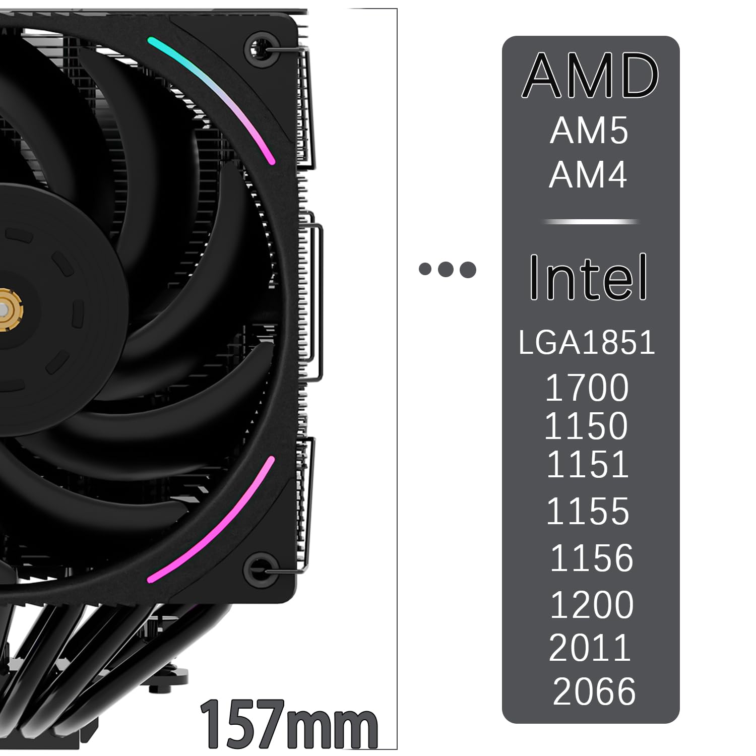 TR-Thermalright Phantom Spirit 120 EVO,Enfriador para CPU,Doble torre con 7 tubos de calor, Cubierta superior con acabado arenado,Doble ventilador PWM de 120mm a 2150RPM,Para AM5/AM4/ LGA1851/1700