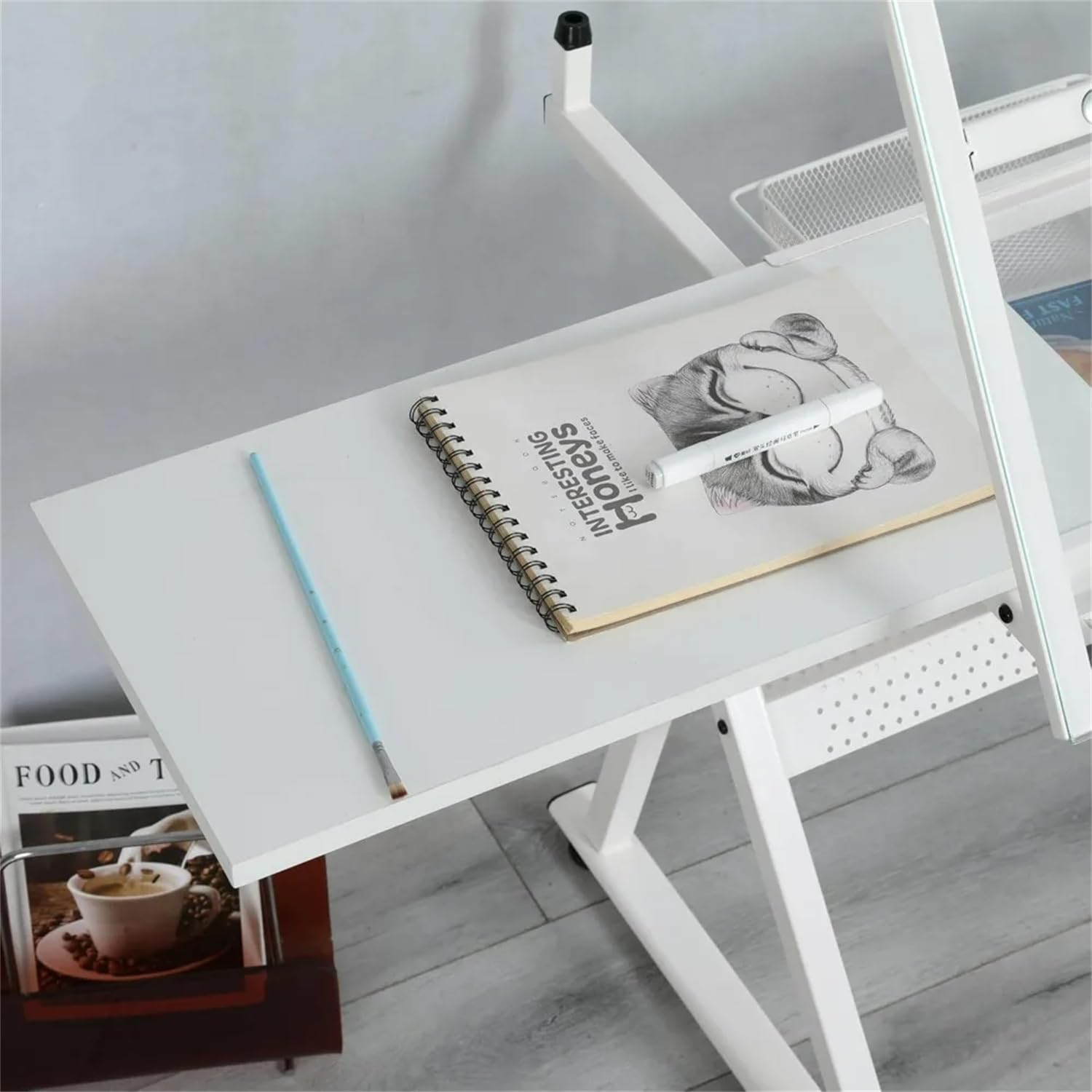 Zeichentisch Architektentisch Höhenverstellbar Arbeitstisch Verstellbarer Tischplatte Schreibtisch Schülerschreibtisch Mit Hocker Und Schubladen Für Techniker Architekten