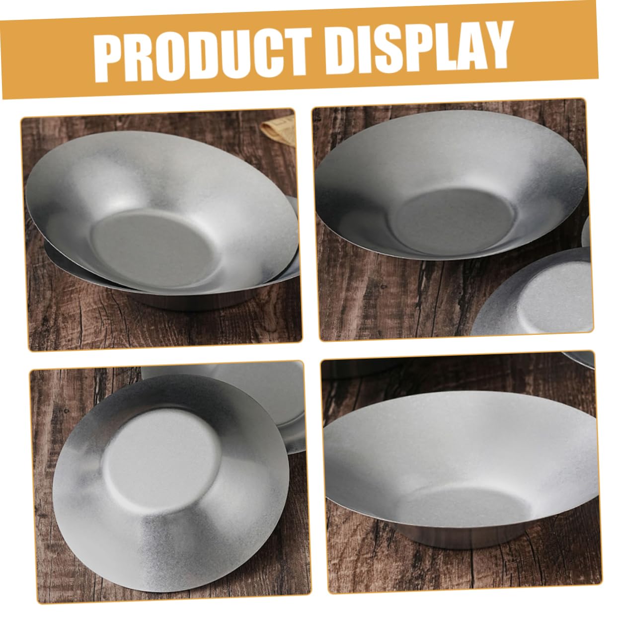 OFFSCH Stainless Steels Pasta Bowls Set of 2 Salad Bowl Lid for Lunch Dinner Soup Deep