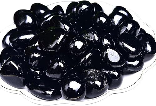 Miniatura 2 de Piedras de cristal curativo de obsidiana negra, piedras preciosas curativas de Reiki grandes de 1.25 a 2.0 pulgadas, piedras preciosas pulidas