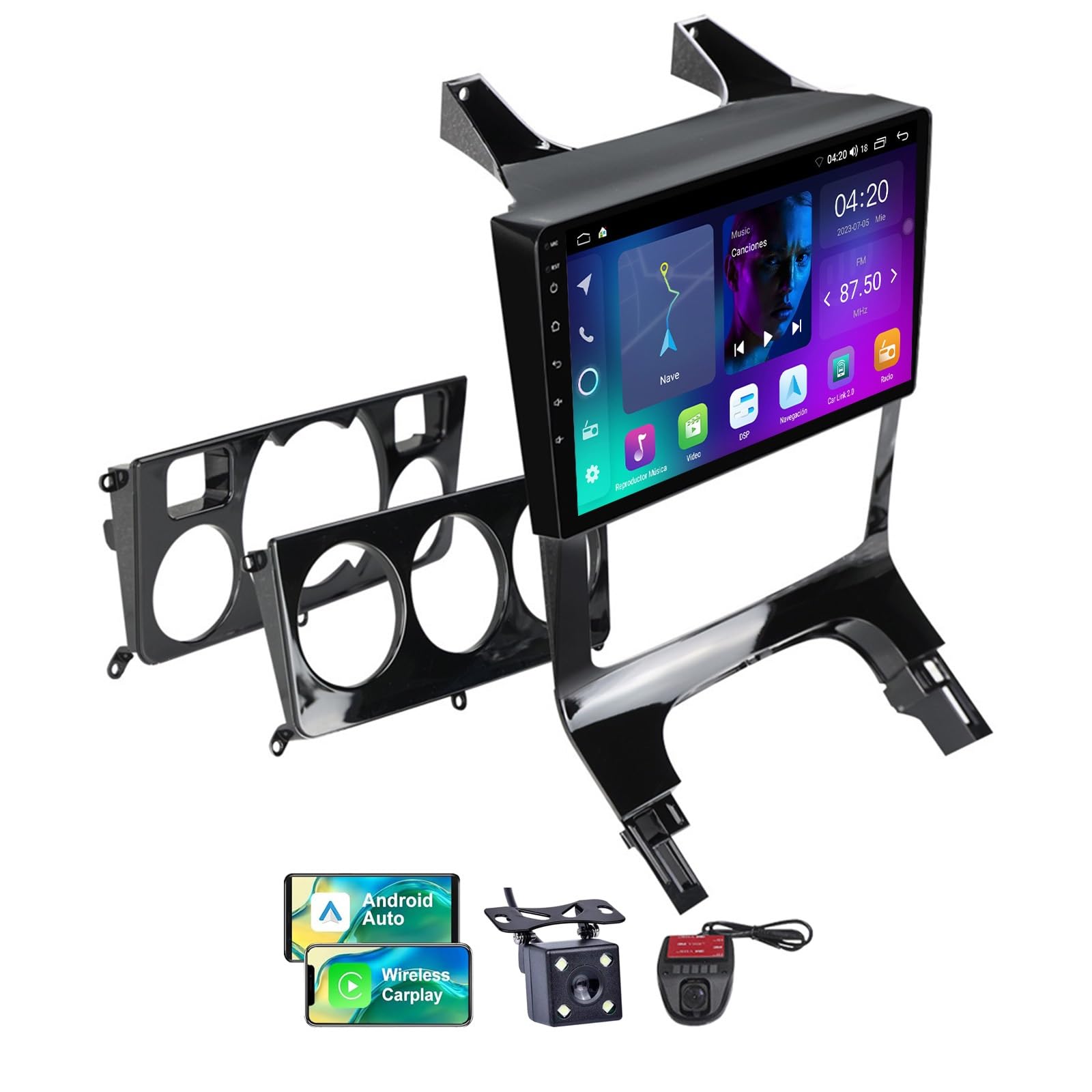 Autoradio Android 13 pour Peugeot 3008 de 2009 à 2016 avec grand écran tactile 9 pouces