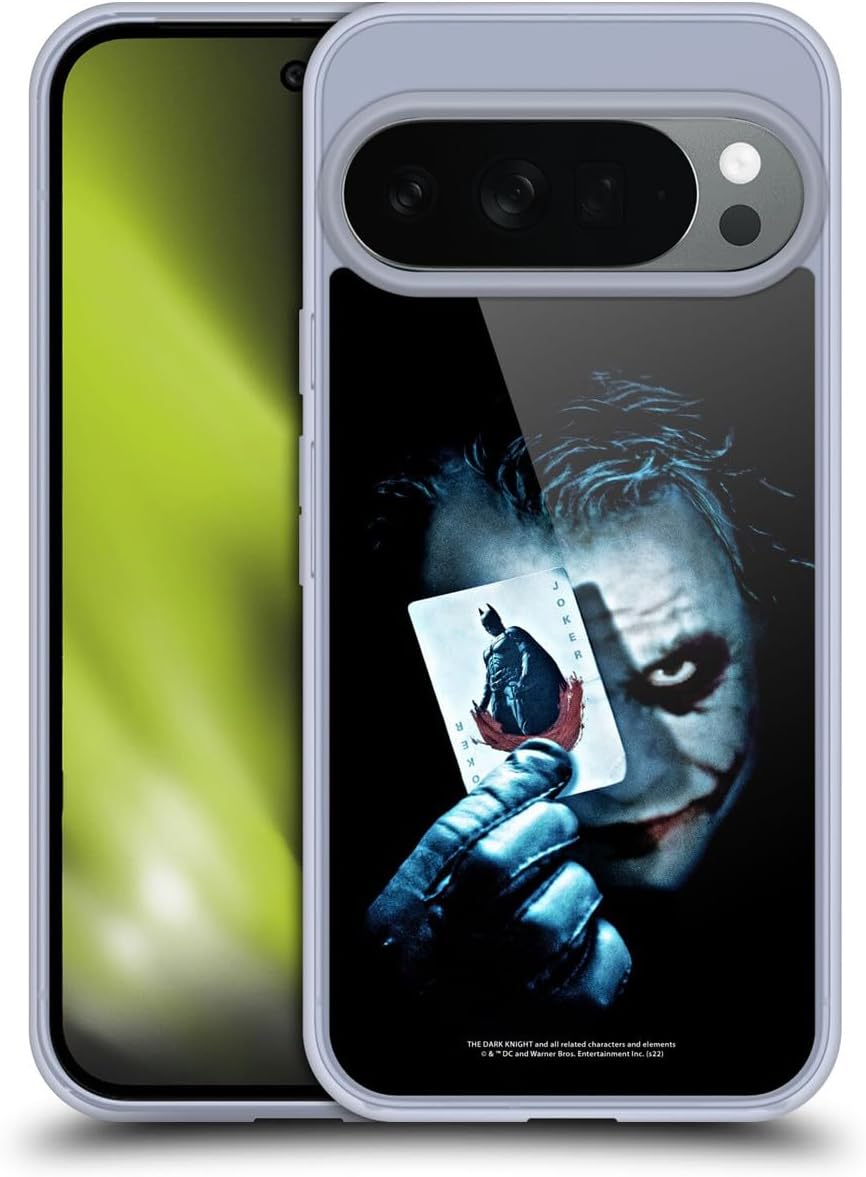 Head Case Designs Officially Licensed The Dark Knight Joker Card Key Art Gel Case [Military Grade Protection] Compatible with Google Pixel 10