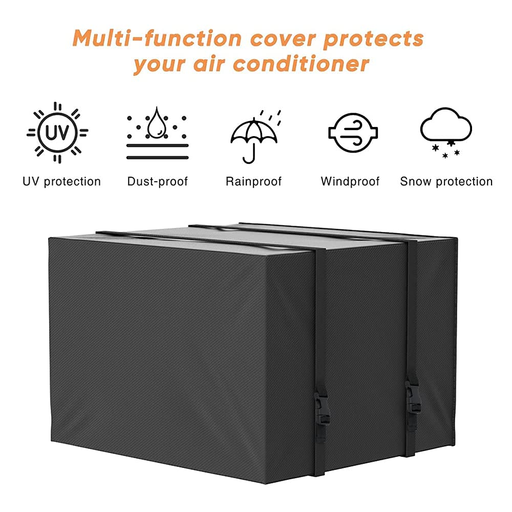 Window Air Conditioner Cover 18x27x16 - Weatherproof Vinyl Protector For 5,000-10,000 BTU Units