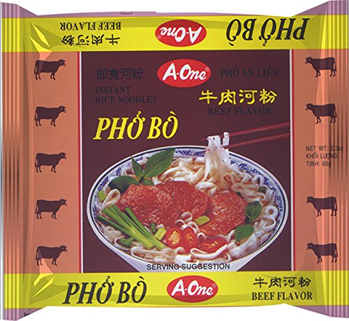 A-ONE Fideos Instantáneos, Sabor Carne De Res 65 g