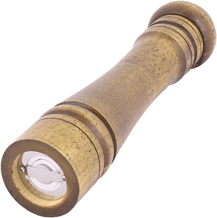 Ruilogod Wooden Kitchenware Salt Spice Mill Grinder Shaker Tool Bronze Tone (id: 827 1ed aac fa1 4dd