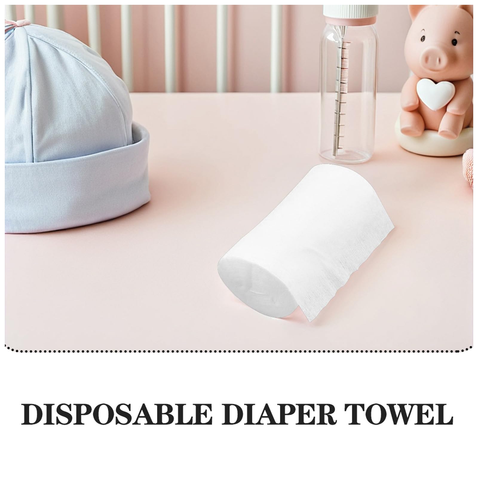 Doublures de Couches Lavables en Fibre de Bambou Blanc, 100 Feuilles par Rouleau, Sûres et Absorbantes, pour Bébés et Protection Quotidienne