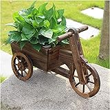 ??Abnehmbarer Gartenkasten - mit Rädern und einem langen Holzgriff, ist es praktisch, diesen Wagenpflanzer in Ihrem Hinterhof oder Terrasse zu bewegen.Es bringt Ihnen viel Komfort, Ihren Garten in einer stehenden oder sitzenden Position aufrechtzuerhalten.