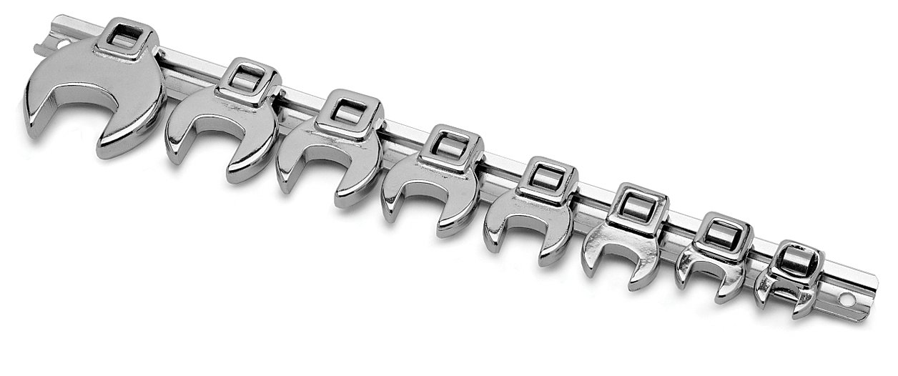 Performance Tool W452 10-Piece Metric Open End Crowfoot Wrench Set