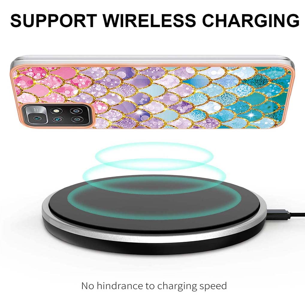 PER XIAOMI REDMI Note 10S Custodia, Sottile Trasparente Silicone Urto