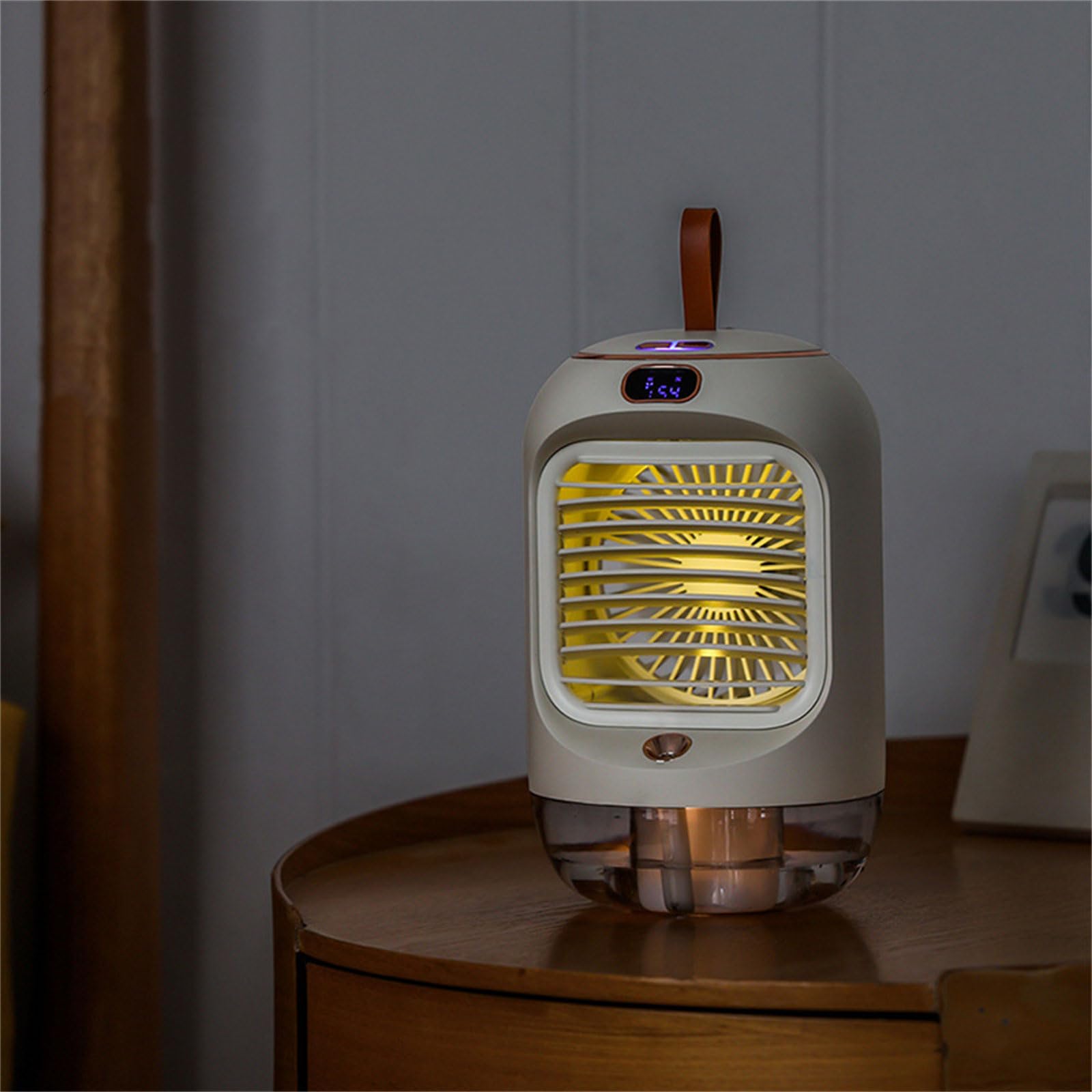 Ventilatore portatile per interni ed esterni con ricarica USB, 3 velocità, ricaricabile, per studenti, ventilatore da tavolo, spray per raffreddamento a umido e raffreddamento a umido
