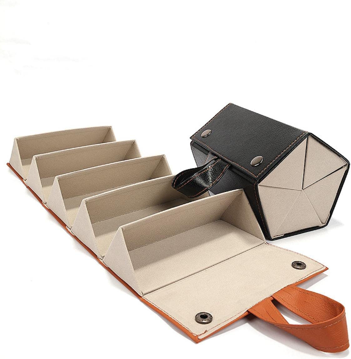 Etui na okulary, przenośne etui na okulary, 2/3/4/5/6 multi-slot przenośny organizer na okulary multi-slot wyświetlacz do przechowywania okularów podróżne składane okulary przeciwsłoneczne PU skórzany