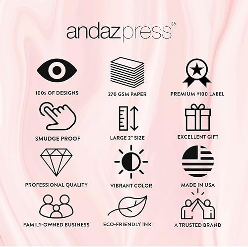 Miniatura 6 de Andaz Press Calcomanías de agradecimiento para fiestas infantiles, paquete de 80 calcomanías redondas de 2 pulgadas con texto en inglés "Thank You A