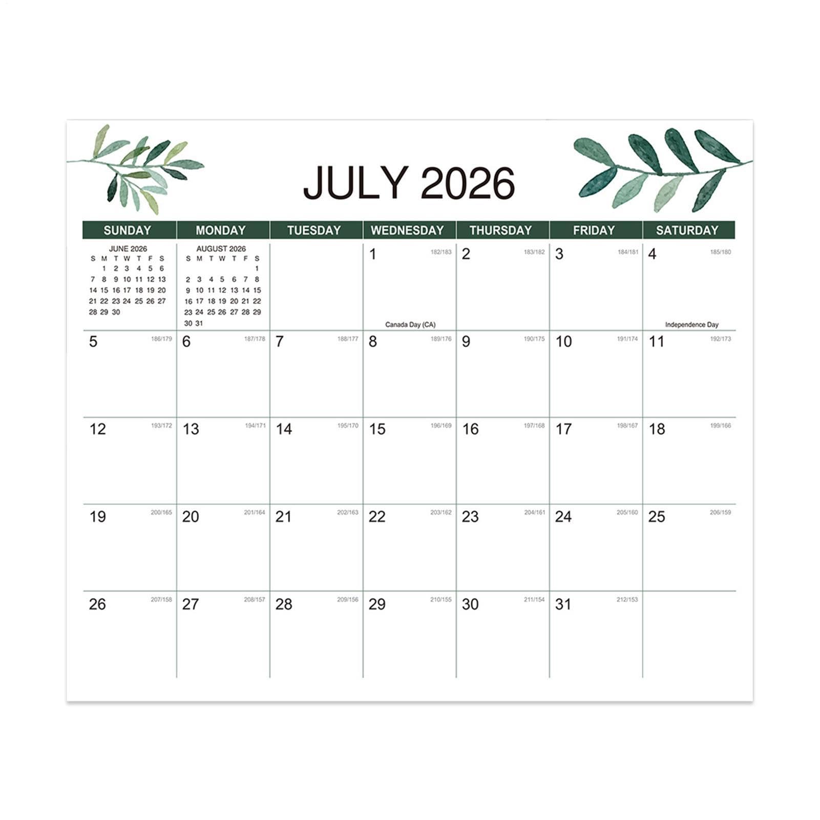 Décoration esthétique forte avec ce grand calendrier magnétique de frigo