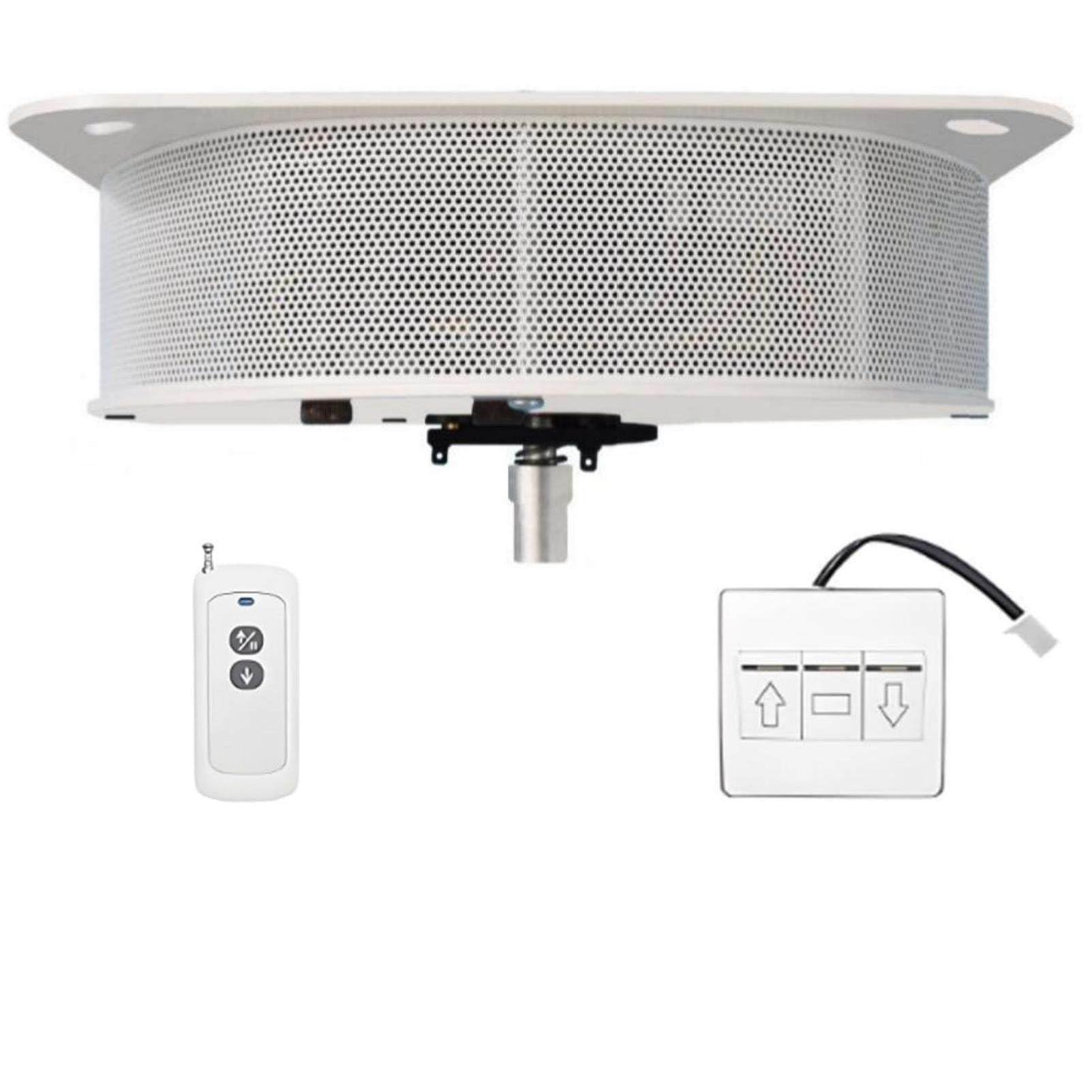 Sollevatore Elettrico per Illuminazione, paranco motorizzato per lampadari per carichi Pesanti con Telecomando e Interruttore a Parete, Portata 40-230 kg, per soffitti Superiori a 8 m 230KG