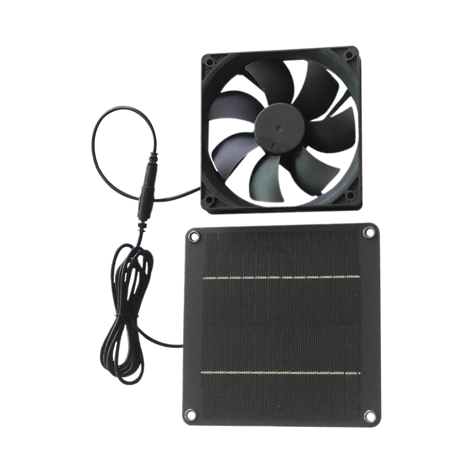 Ventilateur Solaire Extracteur pour Poulailler 20W Étanche | Ventilation Solaire Extracteur,Ventilateur pour Chenil Serre Garage Toit et Grange pour Animaux