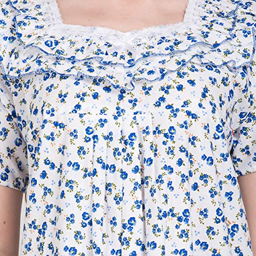 Image of Women's Cotton Nighty Night Gown Multicolore /Cotton Nighty for Pregnant Ladies /Women Night Gowns for Day Wear /Night Wear (Multicolour)(Available Sizes XL & XXL)