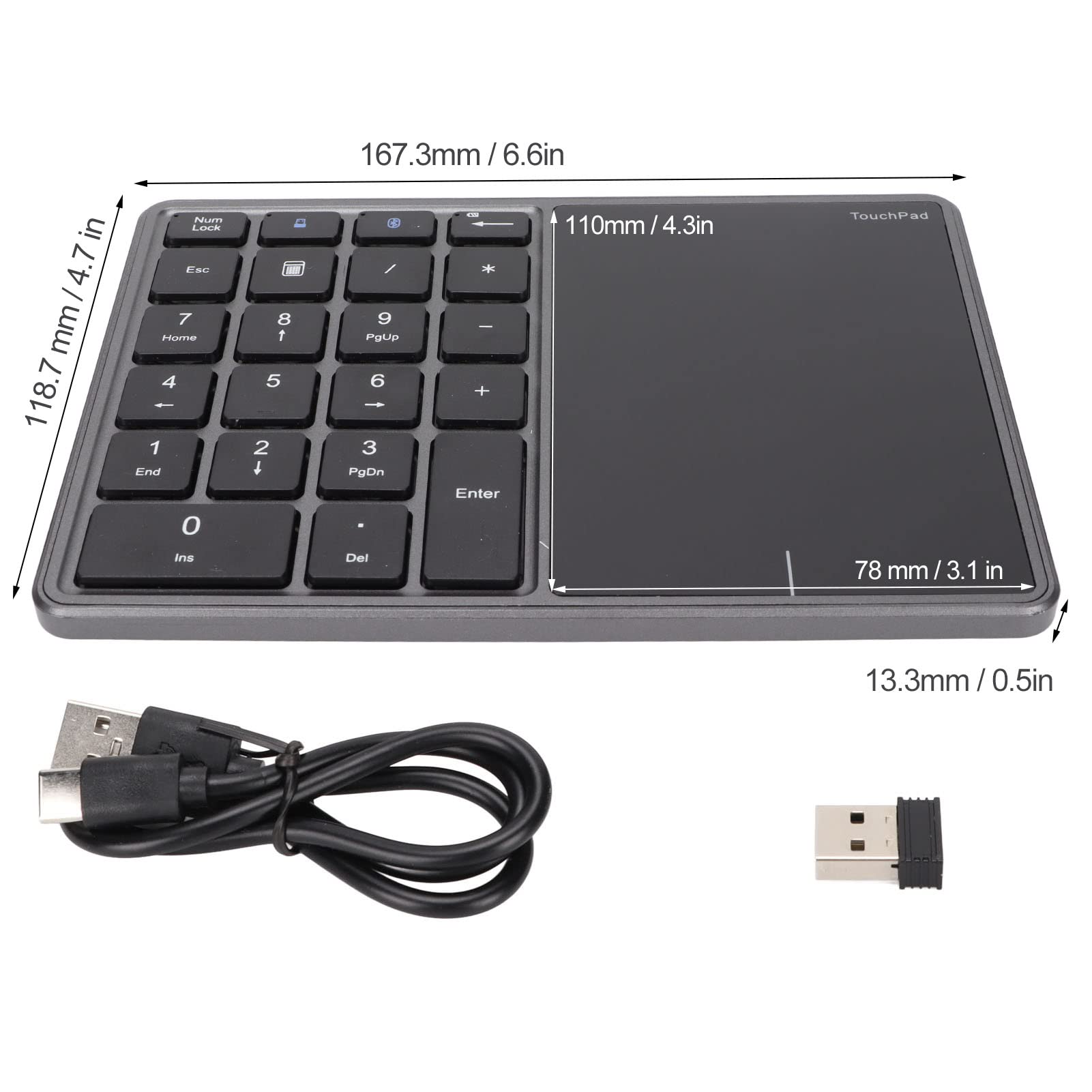 Stijlvolle Melt Mouse Combineert Muis, Touchpad En Numeriek Toetsenblok Met Magic Mouse Vibes.1149615.0
