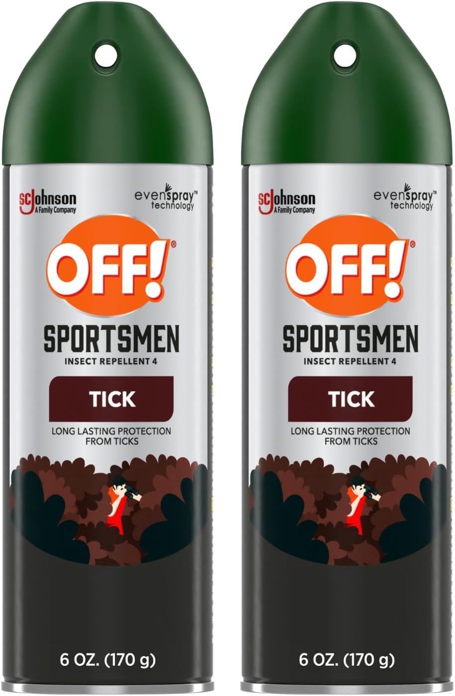 Off! Deep Woods Tick Repellent Aerosol 6 Ounce (Pack of 2)