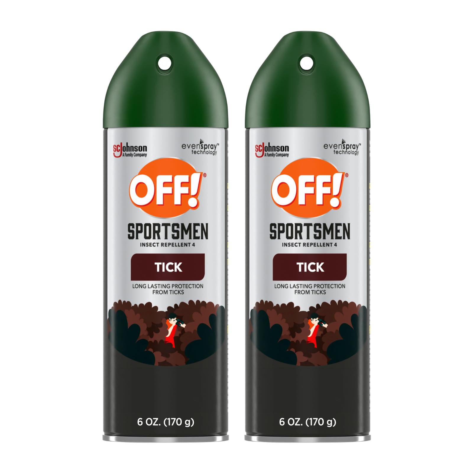 Off! Deep Woods Tick Repellent Aerosol 6 Ounce (Pack of 2)